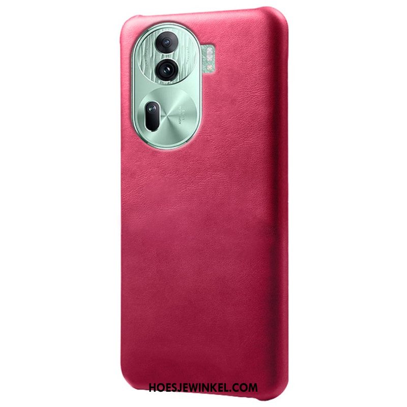 Hoesje Oppo Reno 11 Pro 5g Ledereffect Bescherming Hoesje