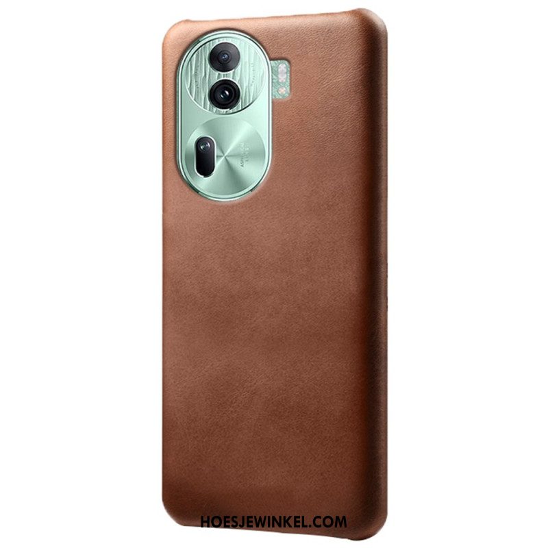 Hoesje Oppo Reno 11 Pro 5g Ledereffect Bescherming Hoesje