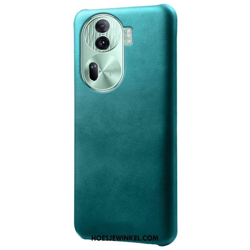 Hoesje Oppo Reno 11 Pro 5g Ledereffect Bescherming Hoesje