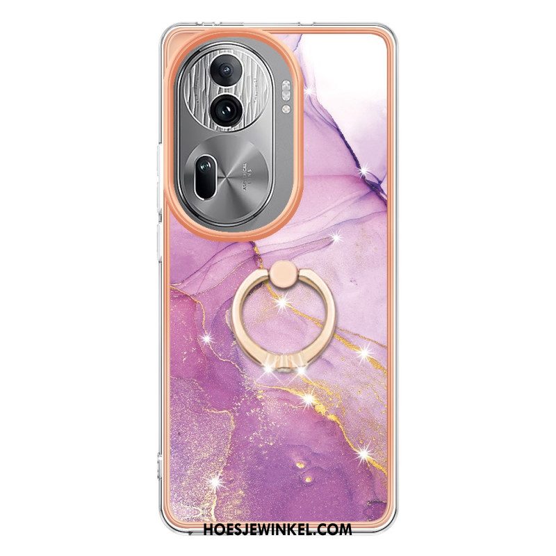 Hoesje Oppo Reno 11 Pro 5g Steunring In Marmerstijl