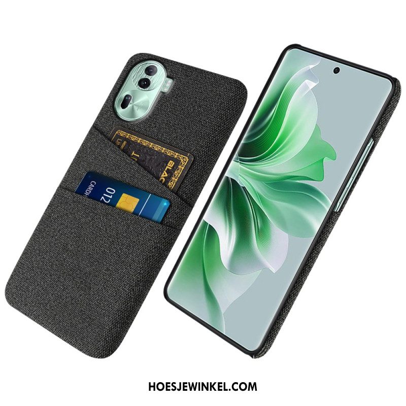 Hoesje Oppo Reno 11 Pro 5g Stoffen Kaarthouder Bescherming Hoesje