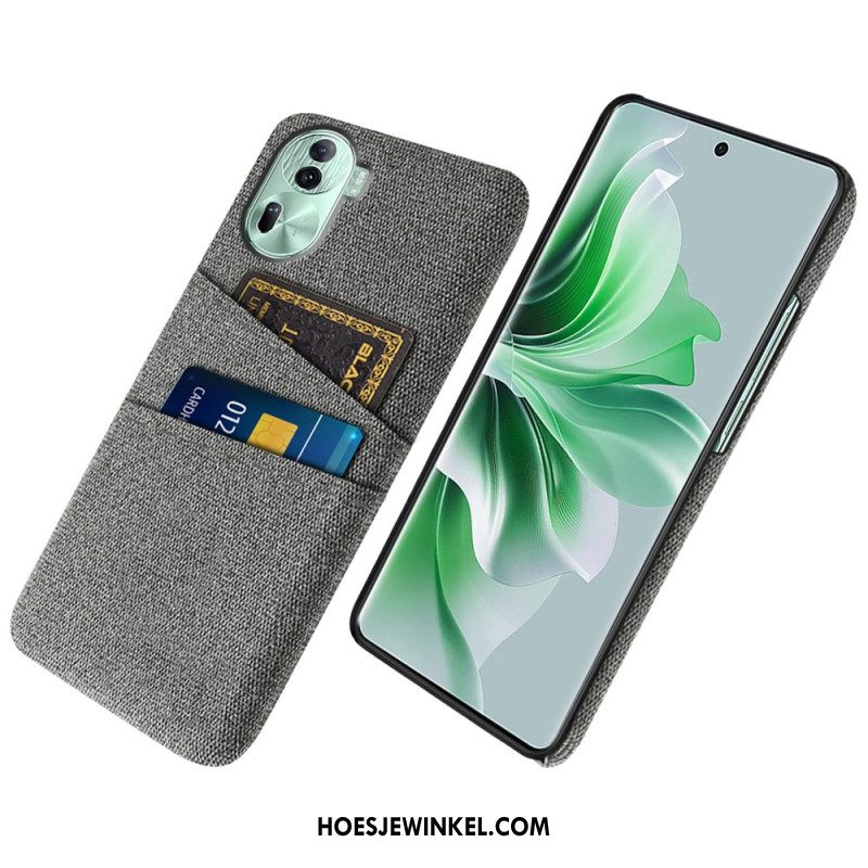 Hoesje Oppo Reno 11 Pro 5g Stoffen Kaarthouder Bescherming Hoesje