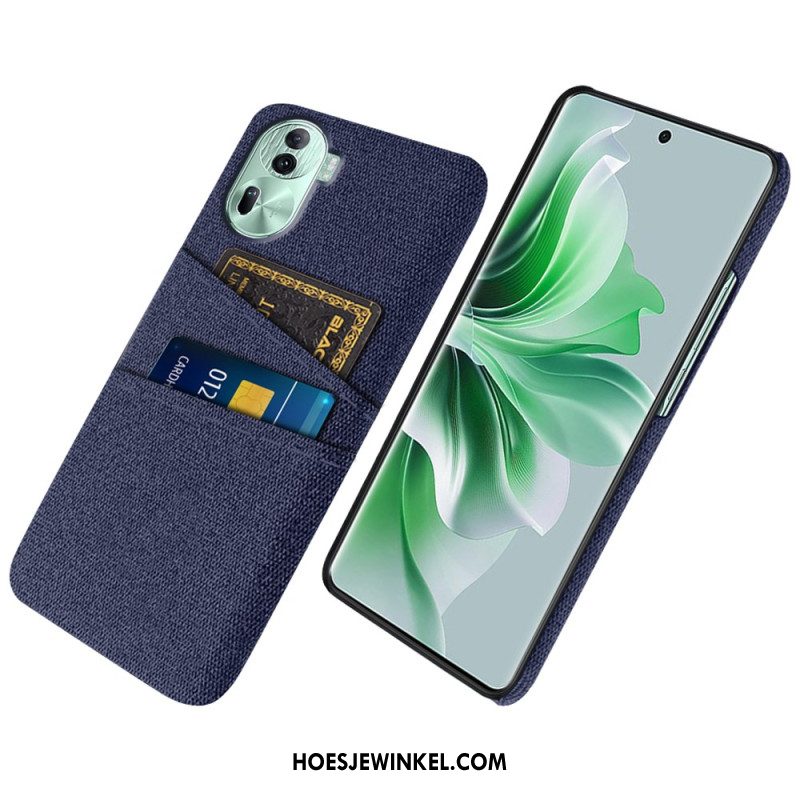 Hoesje Oppo Reno 11 Pro 5g Stoffen Kaarthouder Bescherming Hoesje