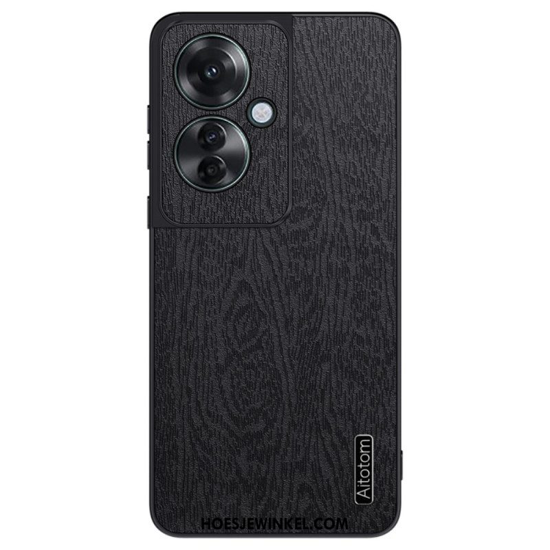 Hoesje Oppo Reno 11f 5g Kunstleer Met Houteffect Bescherming Hoesje