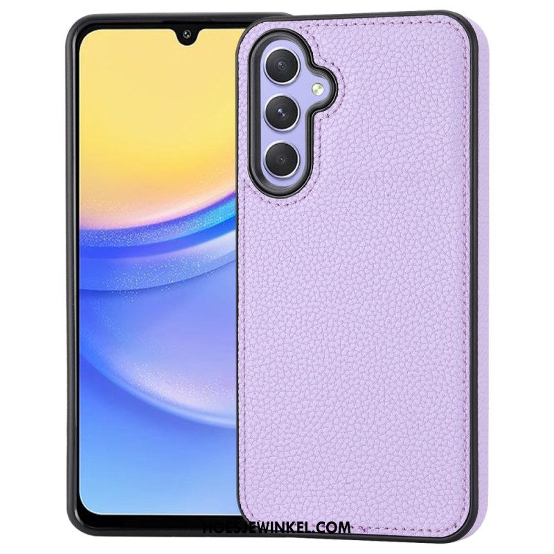 Hoesje Samsung Galaxy A15 5g Litchi Kunstleer