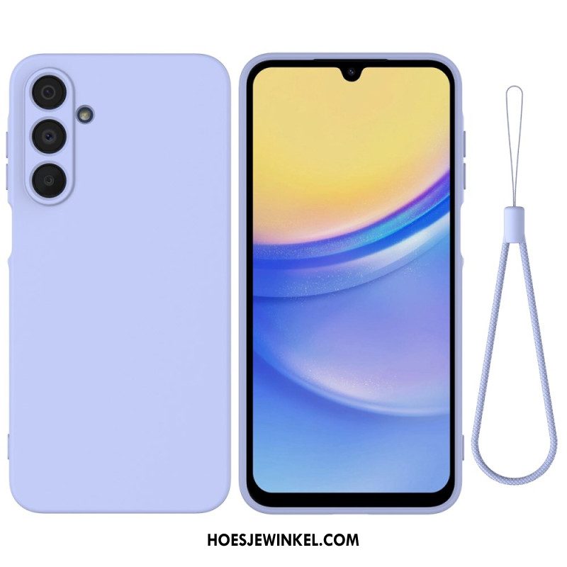 Hoesje Samsung Galaxy A16 5g Vloeibare Siliconen Band Bescherming Hoesje