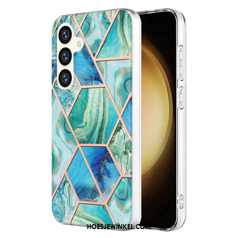 Hoesje Samsung Galaxy S24 5g Geometrisch Marmer