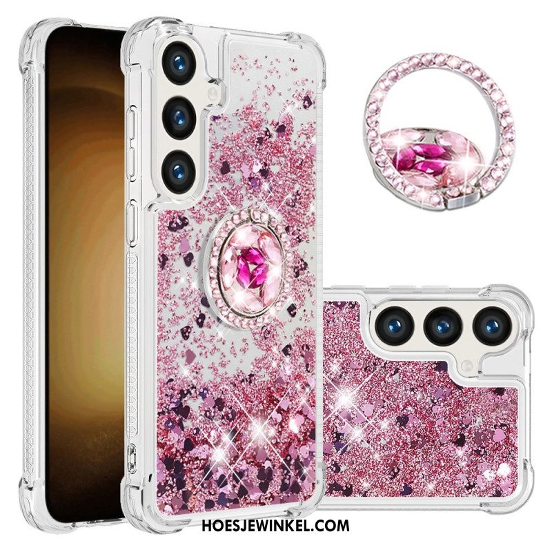 Hoesje Samsung Galaxy S24 5g Met Glittersteunring