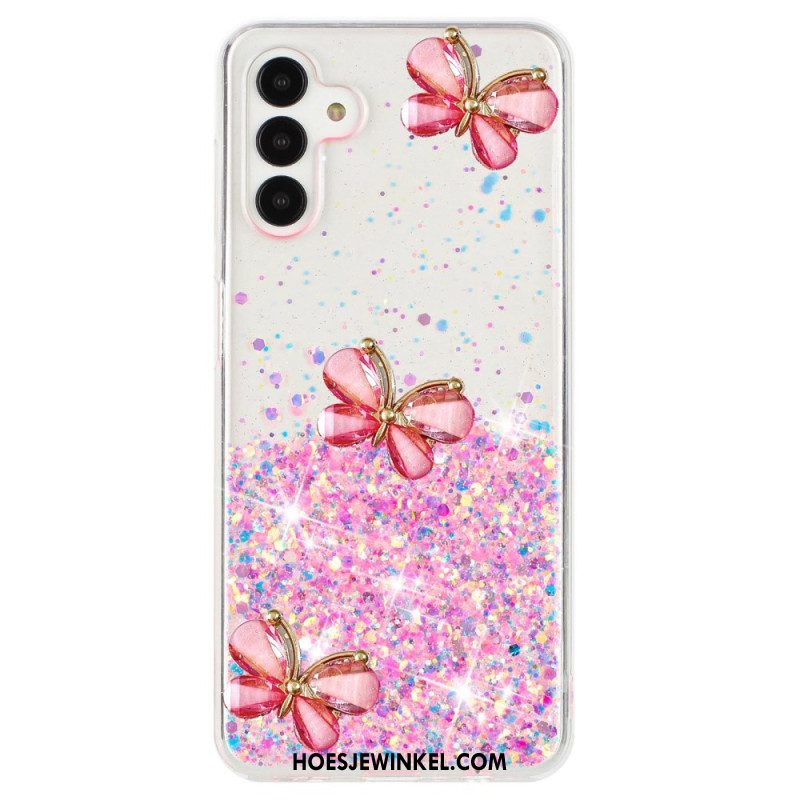 Hoesje Samsung Galaxy S24 Fe Fosforescerende 3d-vlinders