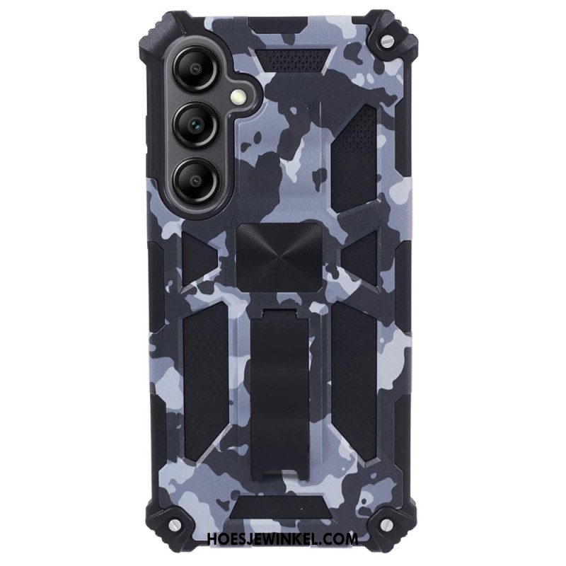 Hoesje Samsung Galaxy S24 Plus 5g Met Ondersteuning En Camouflagepatroon Bescherming Hoesje