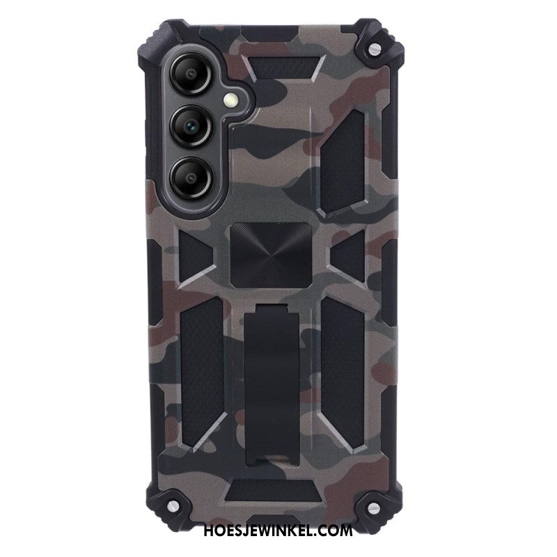 Hoesje Samsung Galaxy S24 Plus 5g Met Ondersteuning En Camouflagepatroon Bescherming Hoesje