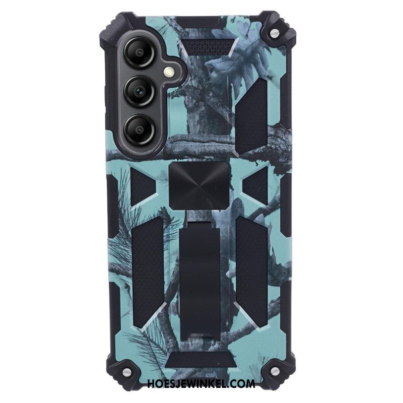 Hoesje Samsung Galaxy S24 Plus 5g Met Ondersteuning En Camouflagepatroon Bescherming Hoesje