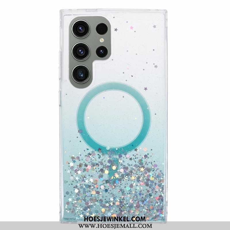 Hoesje Samsung Galaxy S24 Ultra 5g Magsafe-compatibele Glitters