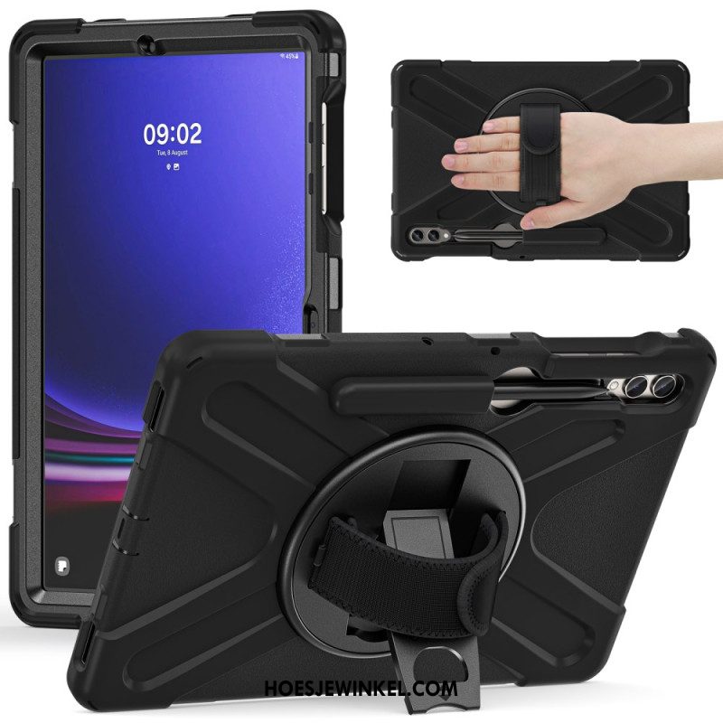 Hoesje Samsung Galaxy Tab S9 Fe Plus Riem En Steun