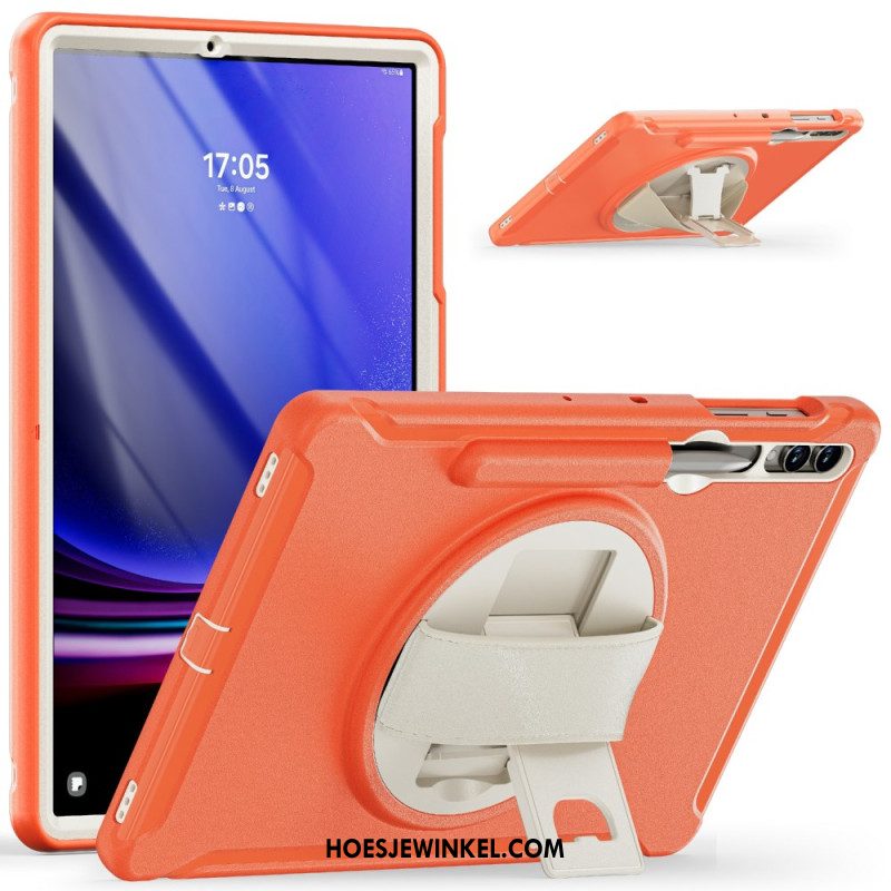 Hoesje Samsung Galaxy Tab S9 Plus Pen- En Krukhouder Bescherming Hoesje