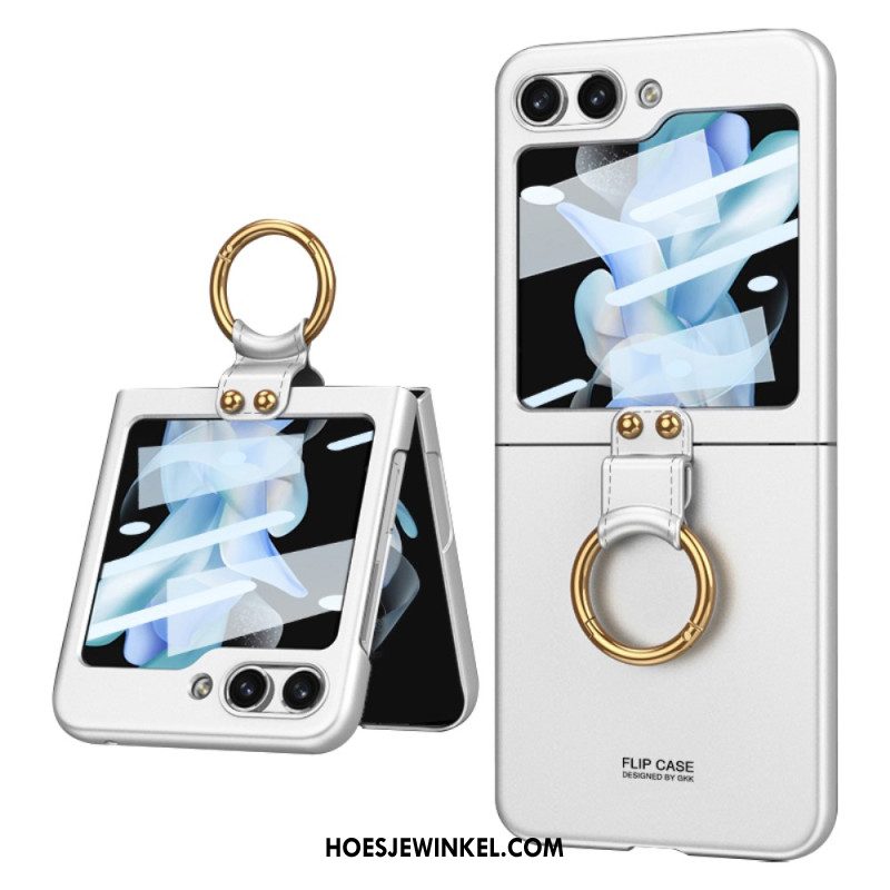 Hoesje Samsung Galaxy Z Flip 5 Met Gkk-ring Bescherming Hoesje