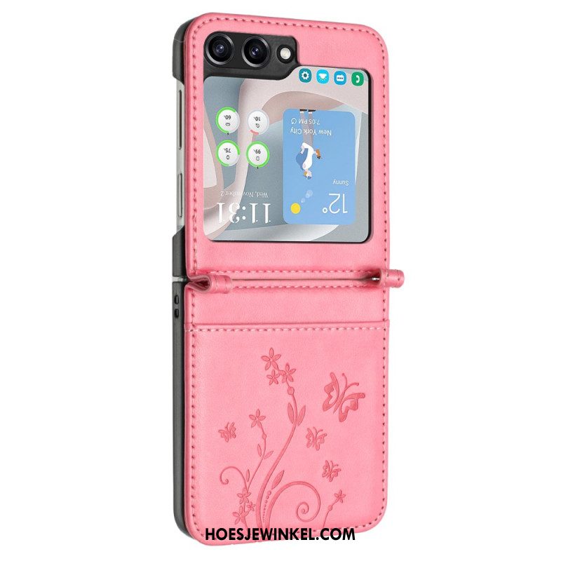 Hoesje Samsung Galaxy Z Flip 6 Vlinders En Bloemen