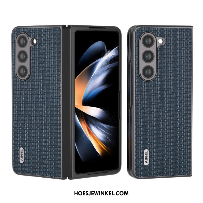 Hoesje Samsung Galaxy Z Fold 5 Echt Abeel-leer