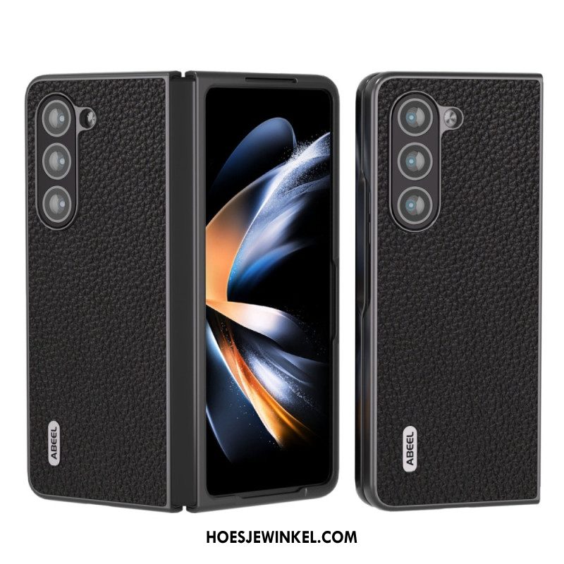 Hoesje Samsung Galaxy Z Fold 5 Klassiek Leer Abeel