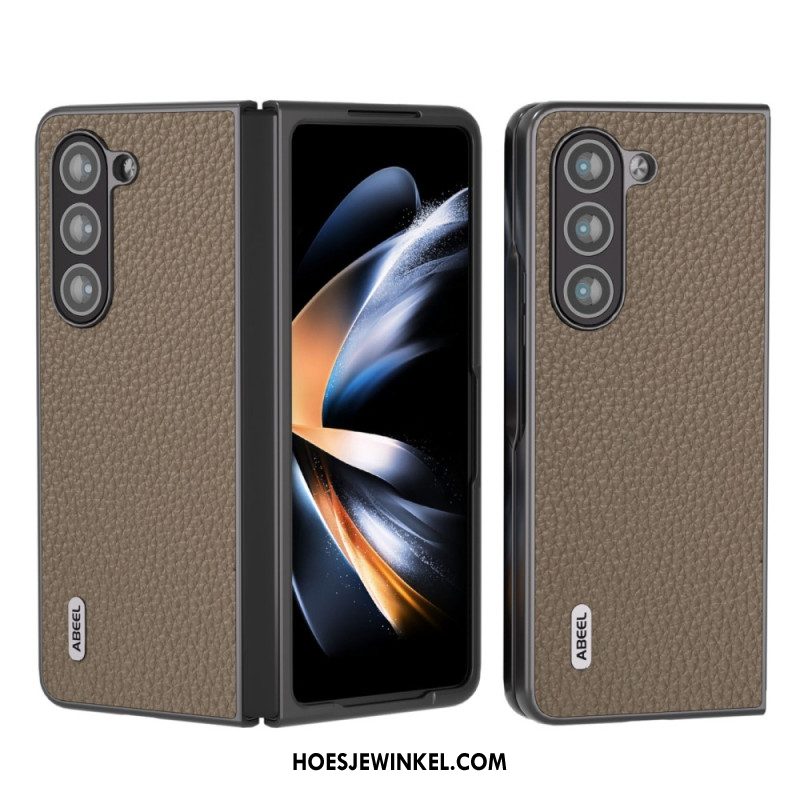 Hoesje Samsung Galaxy Z Fold 5 Klassiek Leer Abeel