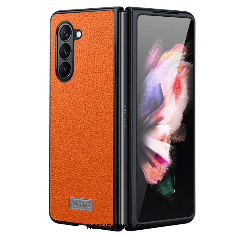 Hoesje Samsung Galaxy Z Fold 5 Litchileer Design Abeel