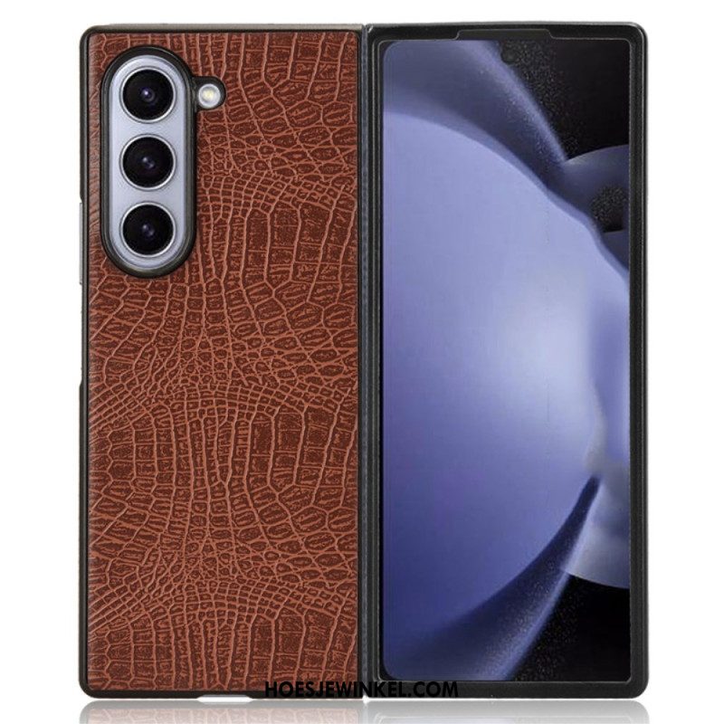 Hoesje Samsung Galaxy Z Fold 6 Ledereffect Bescherming Hoesje