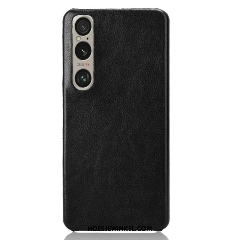 Hoesje Sony Xperia 1 Vi Litchi-leereffect Bescherming Hoesje