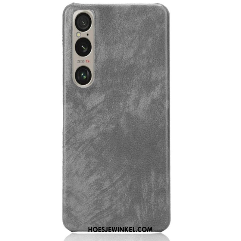 Hoesje Sony Xperia 1 Vi Litchi-leereffect Bescherming Hoesje