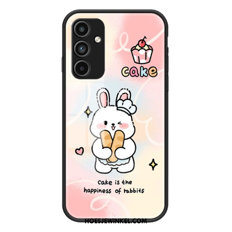 Hoesje Voor Samsung Galaxy A15 Cartoon Gehard Glas