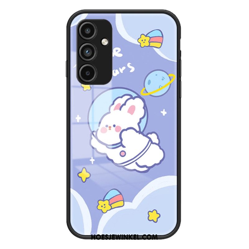 Hoesje Voor Samsung Galaxy A15 Cartoon Gehard Glas