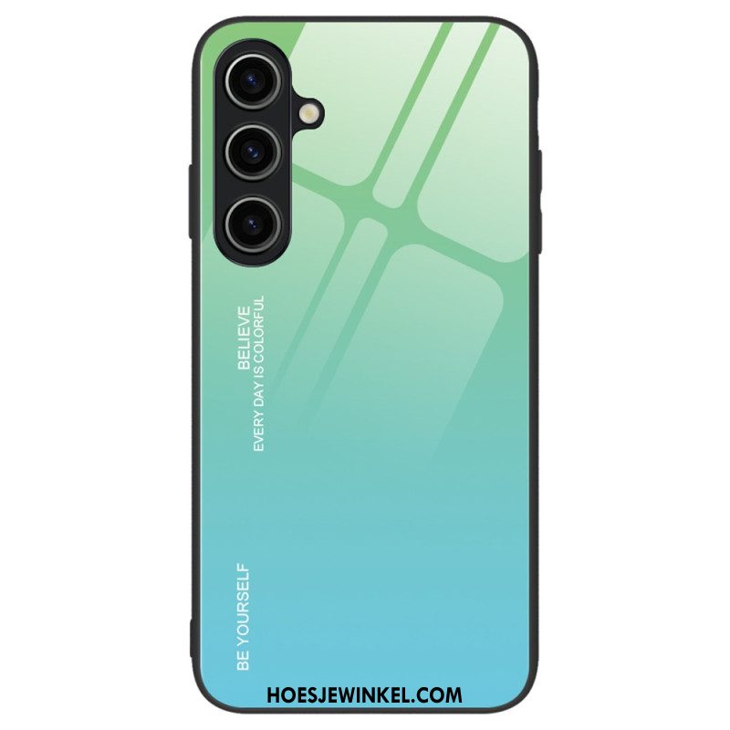 Hoesje Voor Samsung Galaxy A55 5g Wees Jezelf Gehard Glas