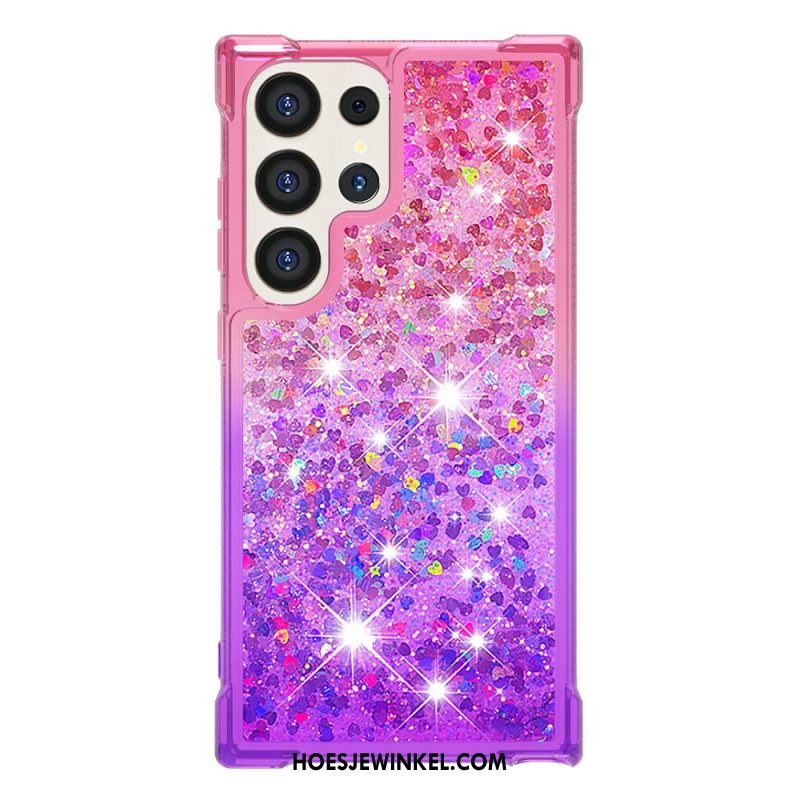 Hoesje Voor Samsung Galaxy S24 Ultra 5g Vloeibare Glitters