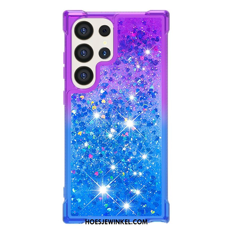 Hoesje Voor Samsung Galaxy S24 Ultra 5g Vloeibare Glitters