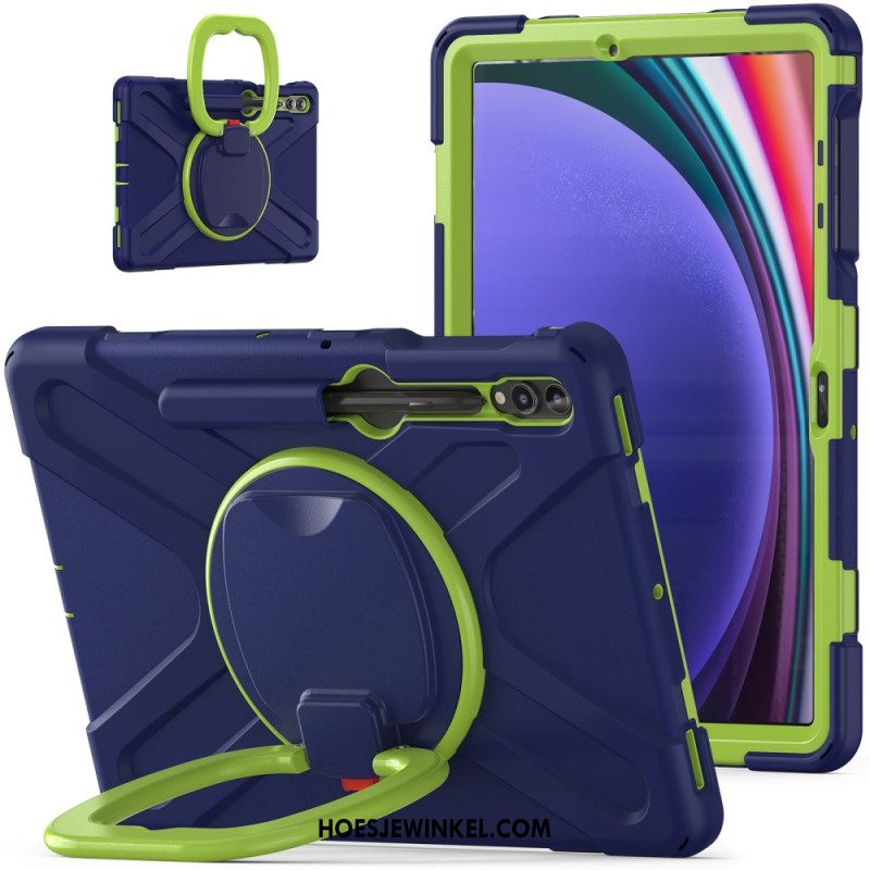 Hoesje Voor Samsung Galaxy Tab S9 Fe Plus Multifunctionele Roterende Steun En Handgreep