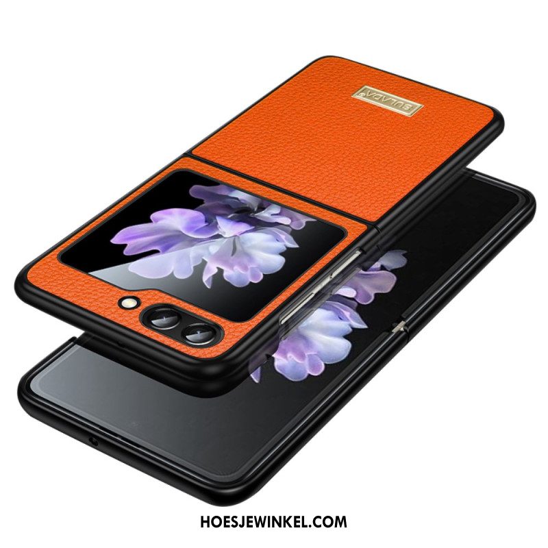 Hoesje Voor Samsung Galaxy Z Flip 5 Sulada Ledereffect