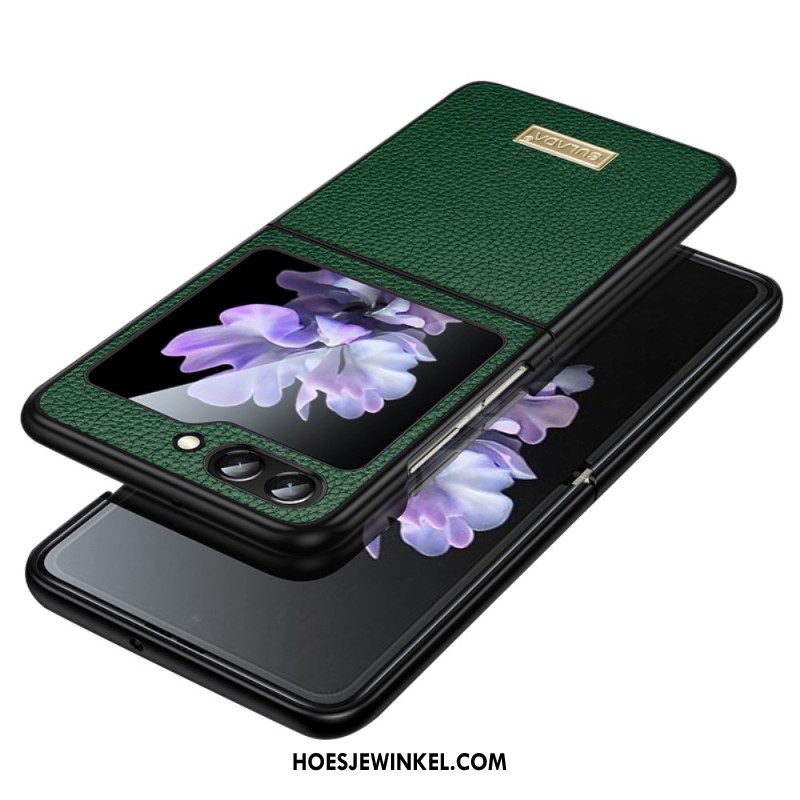 Hoesje Voor Samsung Galaxy Z Flip 5 Sulada Ledereffect