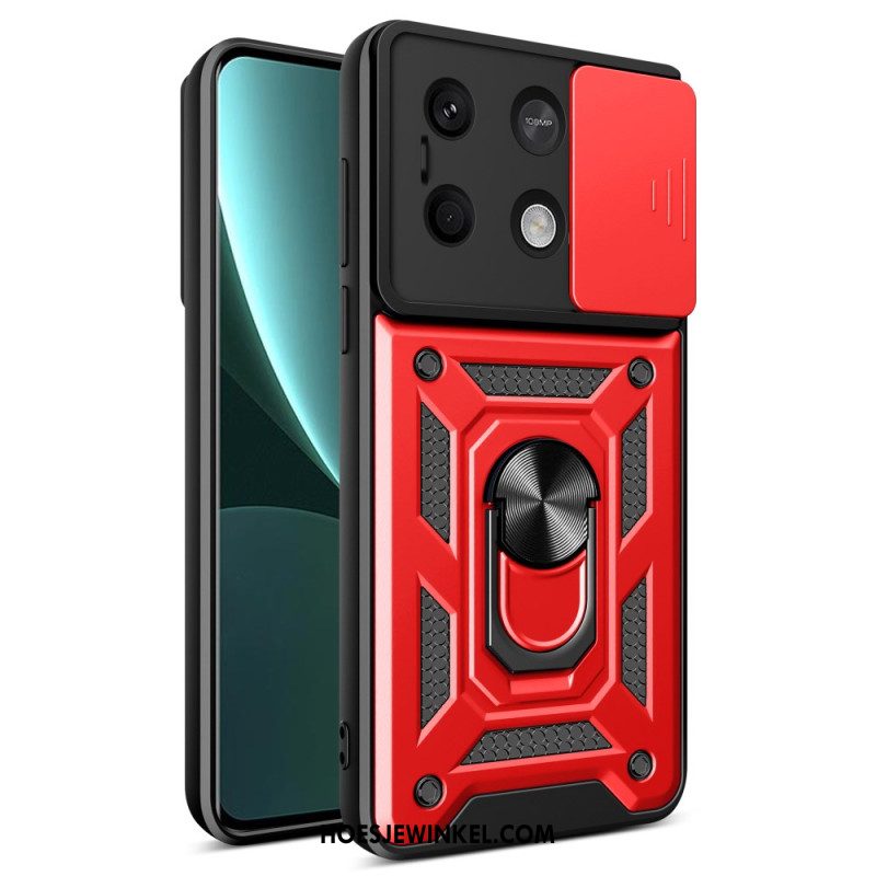 Hoesje Voor Xiaomi Redmi Note 13 5g Steunring En Schuifbescherming Voor Lens