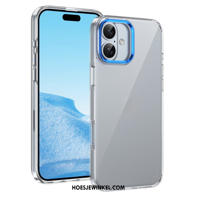 Hoesje Voor iPhone 16 Plus Cameraframe Van Aluminiumlegering