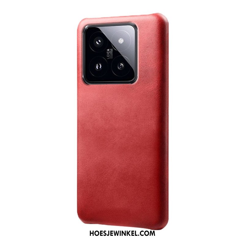 Hoesje Xiaomi 14 Pro Ledereffect Bescherming Hoesje