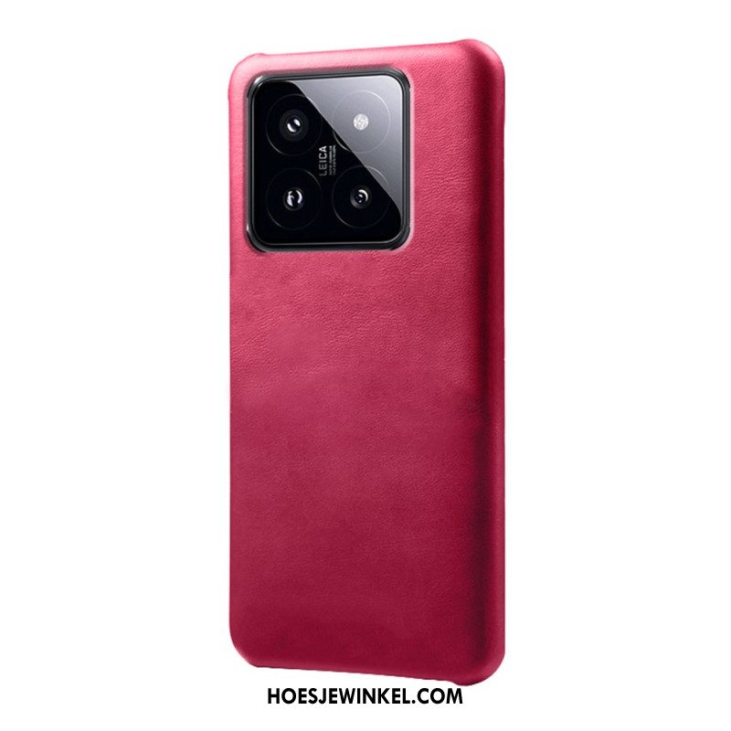 Hoesje Xiaomi 14 Pro Ledereffect Bescherming Hoesje