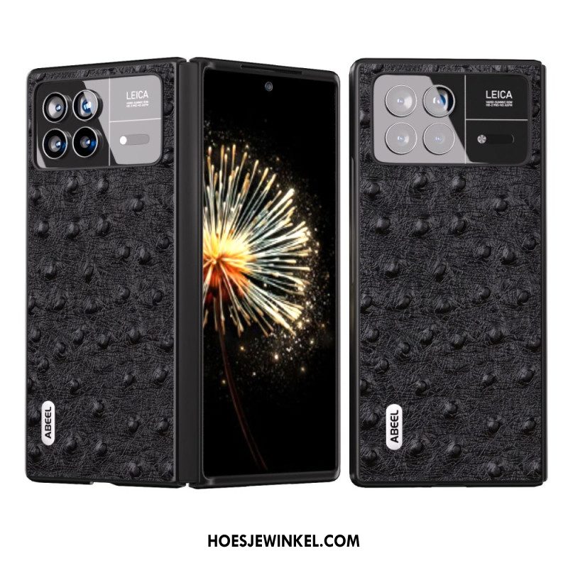 Hoesje Xiaomi Mix Fold 3 Struisvogeltextuur Abeel