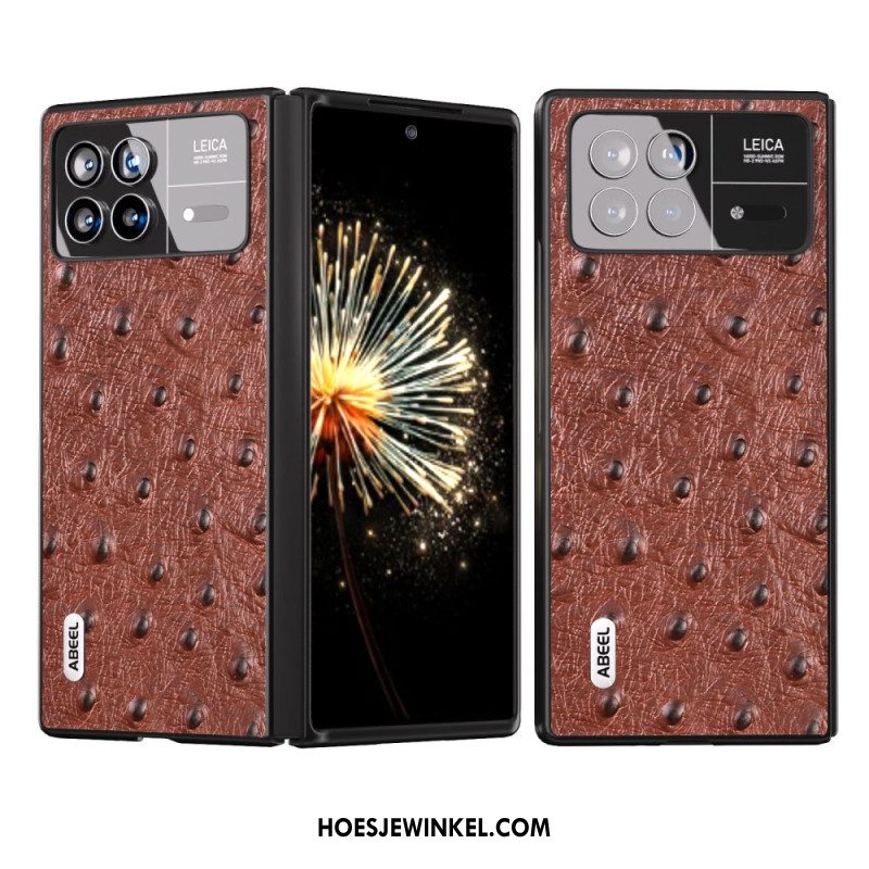 Hoesje Xiaomi Mix Fold 3 Struisvogeltextuur Abeel