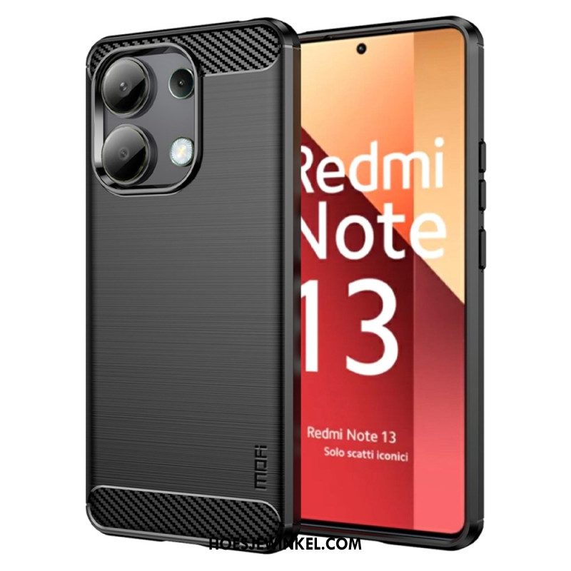 Hoesje Xiaomi Redmi Note 13 4g Mofi Geborstelde Koolstofvezel