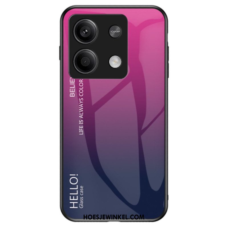 Hoesje Xiaomi Redmi Note 13 5g Kleurverloop Van Gehard Glas