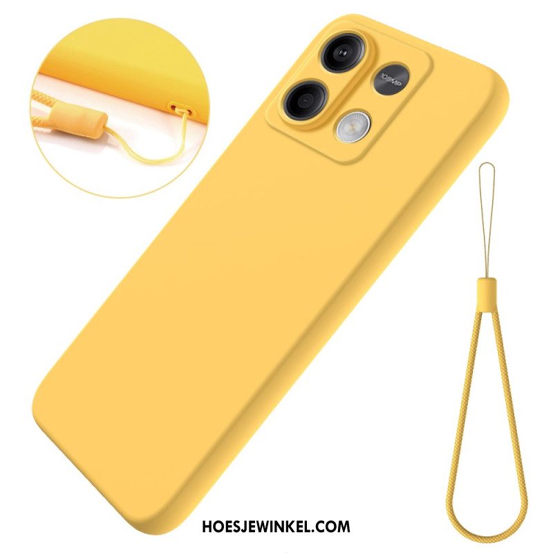 Hoesje Xiaomi Redmi Note 13 5g Vloeibare Siliconen Band Bescherming Hoesje