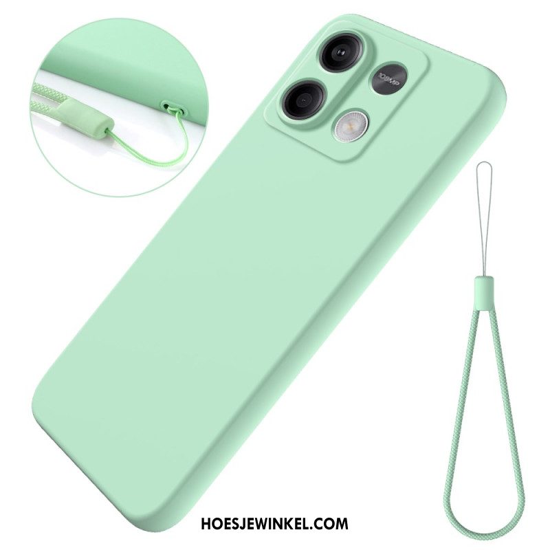 Hoesje Xiaomi Redmi Note 13 5g Vloeibare Siliconen Band Bescherming Hoesje