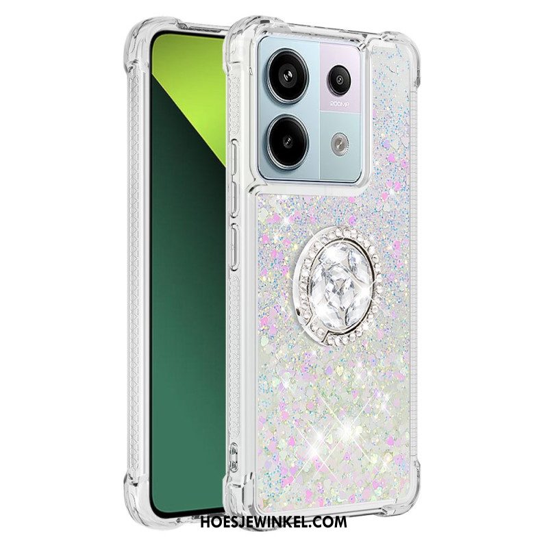 Hoesje Xiaomi Redmi Note 13 Pro 5g Glitterringhouder Bescherming Hoesje