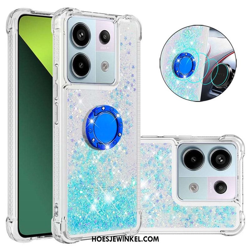 Hoesje Xiaomi Redmi Note 13 Pro 5g Glitterringhouder Bescherming Hoesje