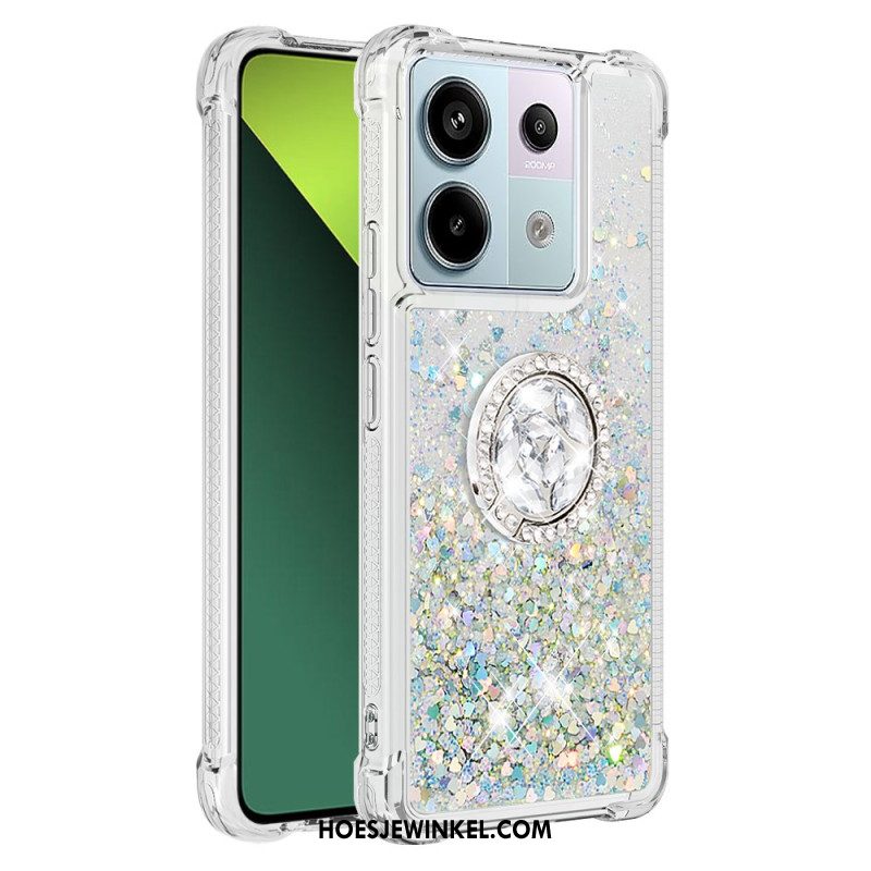 Hoesje Xiaomi Redmi Note 13 Pro 5g Glitterringhouder Bescherming Hoesje