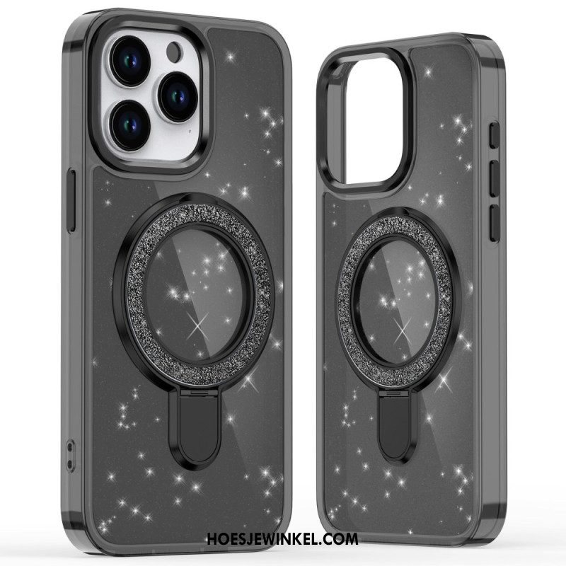 Hoesje iPhone 16 Pro Glitterontwerp Magsafe-compatibel